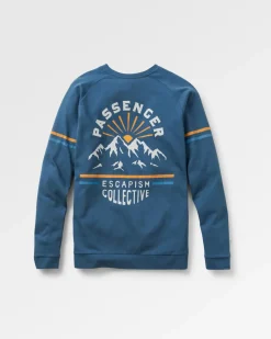 Passenger Tops & T-Shirts>Wander LS T-Shirt Dark Denim