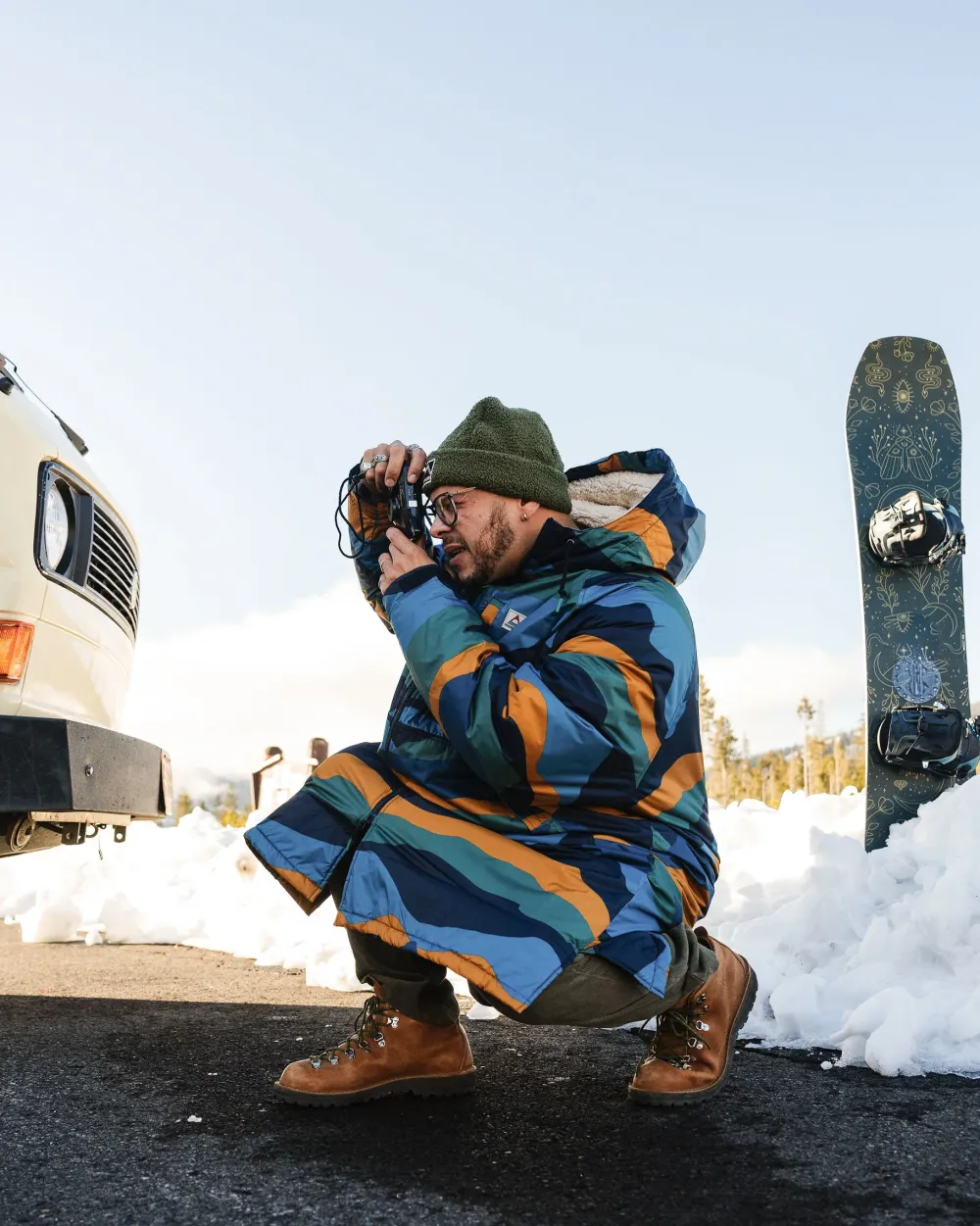 Floris van Bommel Surf Accessories|Surf Accessories>Waves Recycled Sherpa Lined Changing Robe Scenic Navy