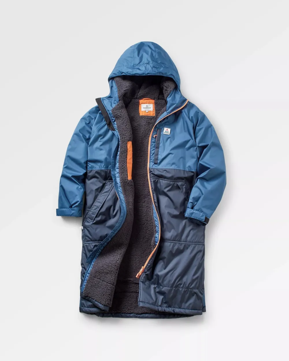 Floris van Bommel Changing Robes & Ponchos|Changing Robes & Surf Ponchos>Waves Recycled Sherpa Lined Changing Robe Dark Denim/ Deep Navy