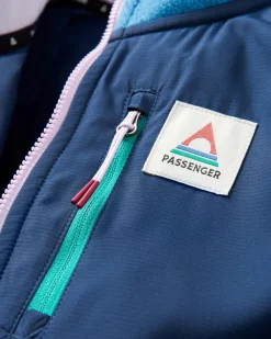 Passenger Fleece|Fleece>Wilder Recycled Polartec® Fleece Blue Steel Marl
