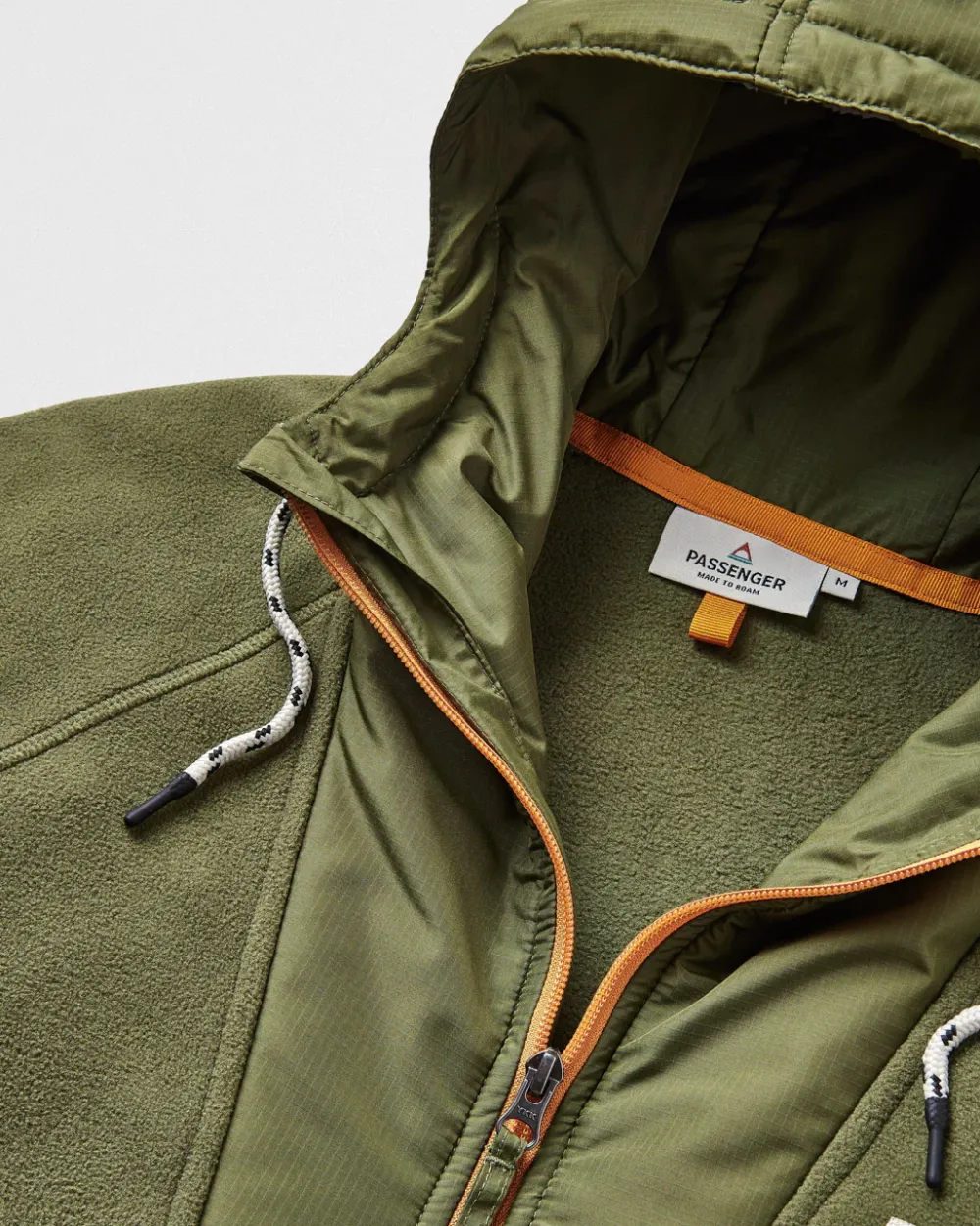 Floris van Bommel Fleece|Fleece>Woodland Hooded 1/2 Zip Polar Fleece True Black/ Khaki