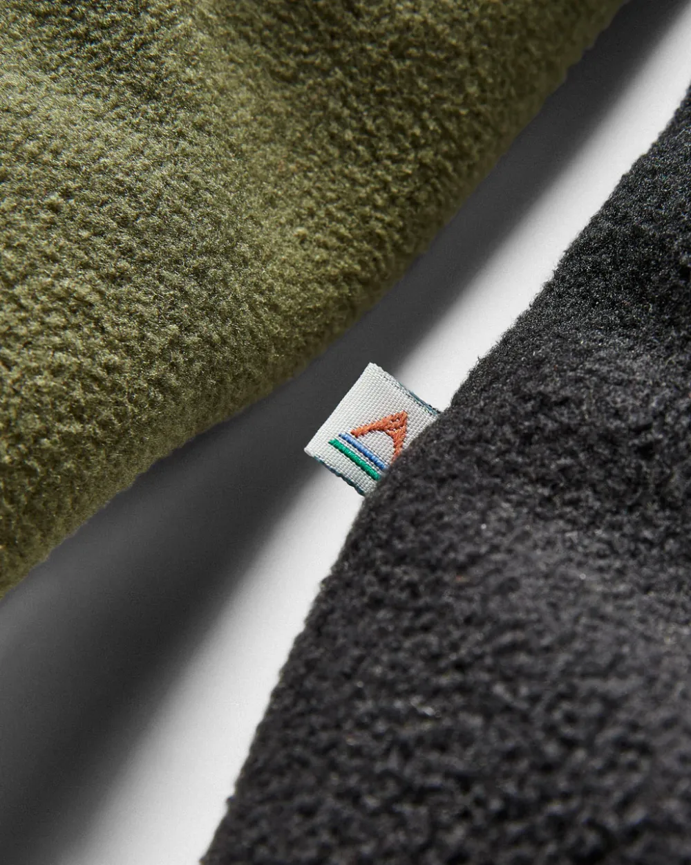 Floris van Bommel Fleece|Fleece>Woodland Hooded 1/2 Zip Polar Fleece True Black/ Khaki