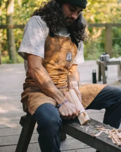 Passenger Best Sellers|Outdoor Kitchenware>Yard Organic Cotton Denim Apron Coconut