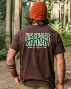 Passenger T-Shirts & Tank Tops|Men's Outlet>Yuca Organic Cotton T-Shirt Java Marl