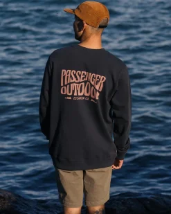 Passenger Hoodies & Sweatshirts|Men's Outlet>Yuca Recycled Cotton Sweatshirt Black