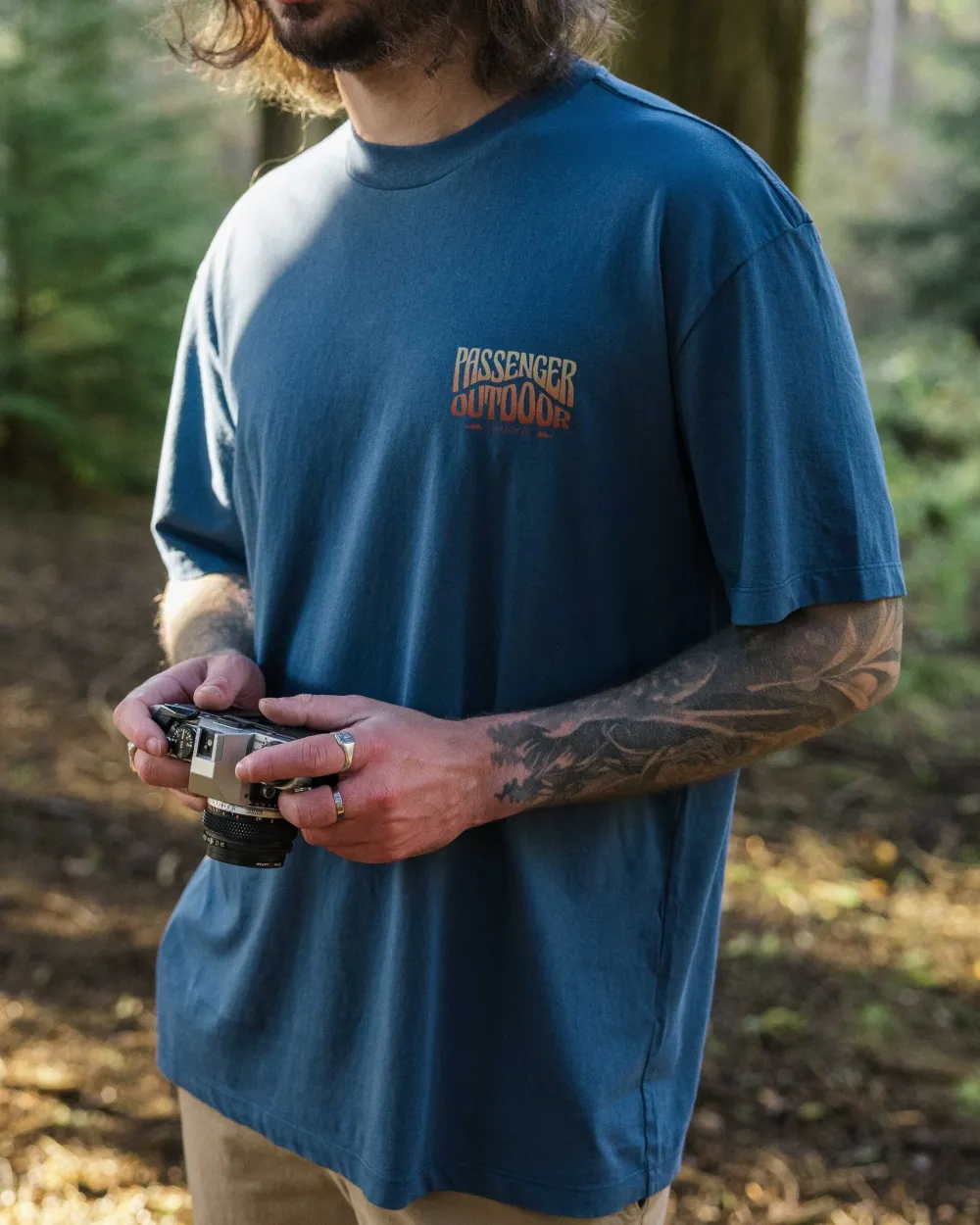 Passenger T-Shirts & Tank Tops>Yuca Recycled Relaxed Fit T-Shirt Dark Denim