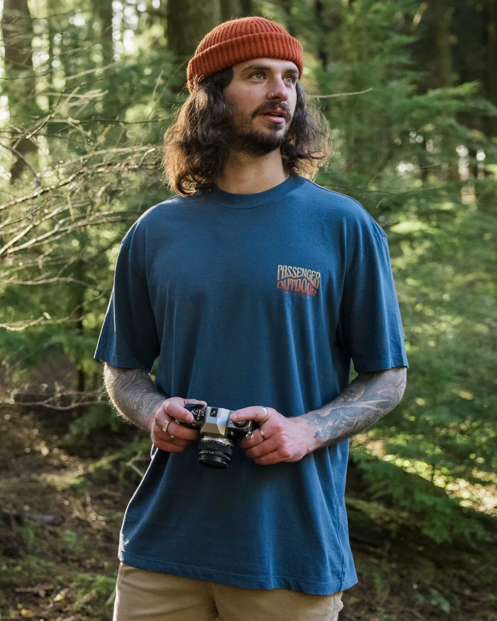 Passenger T-Shirts & Tank Tops>Yuca Recycled Relaxed Fit T-Shirt Dark Denim